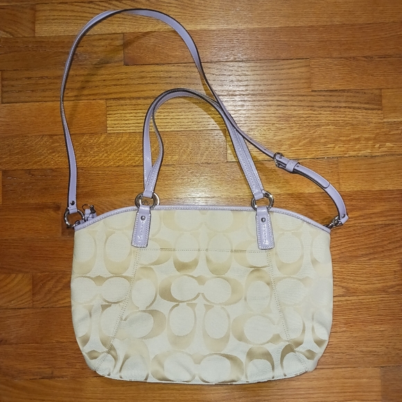 Authentic Coach Signature bag purple - Picture 3 of 4